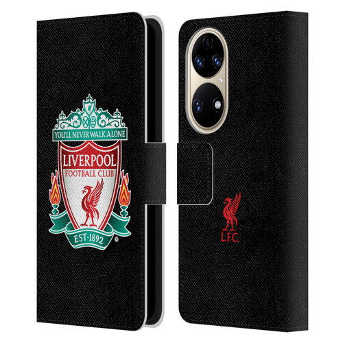 Liverpool Football Club Crest 1 Black 1 Leather Book Wallet Case Cover For Huawei P50