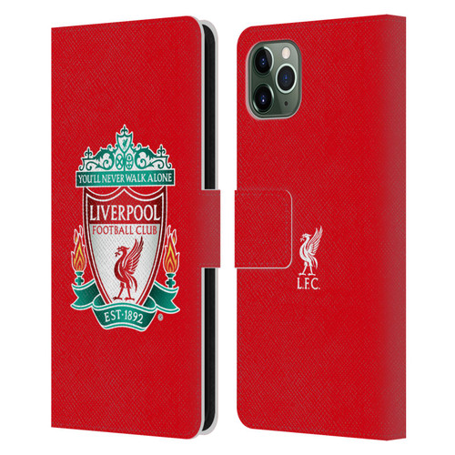 Liverpool Football Club Crest 1 Red 1 Leather Book Wallet Case Cover For Apple iPhone 11 Pro Max
