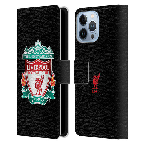 Liverpool Football Club Crest 1 Black 1 Leather Book Wallet Case Cover For Apple iPhone 13 Pro Max