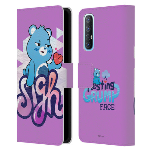 Care Bears Graphics Grumpy Leather Book Wallet Case Cover For OPPO Find X2 Neo 5G