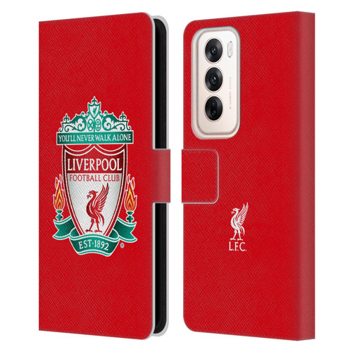 Liverpool Football Club Crest 1 Red 1 Leather Book Wallet Case Cover For OPPO Reno12 5G