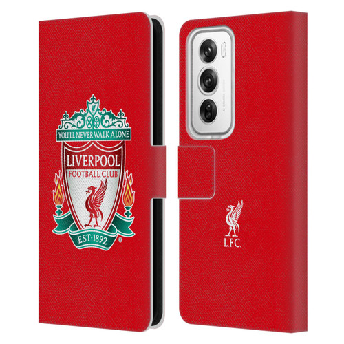 Liverpool Football Club Crest 1 Red 1 Leather Book Wallet Case Cover For OPPO Reno12 Pro 5G