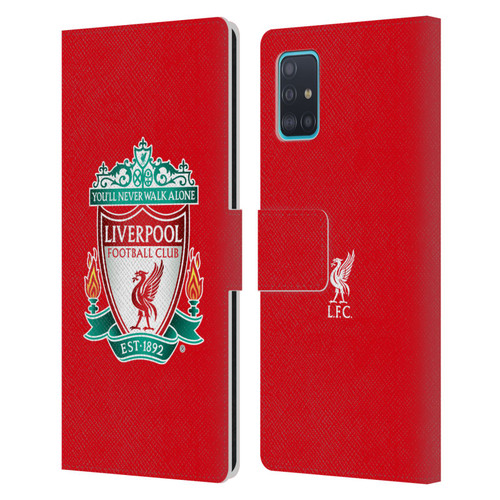 Liverpool Football Club Crest 1 Red 1 Leather Book Wallet Case Cover For Samsung Galaxy A51 (2019)
