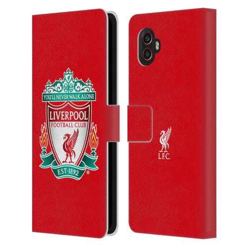Liverpool Football Club Crest 1 Red 1 Leather Book Wallet Case Cover For Samsung Galaxy Xcover6 Pro/Pro2