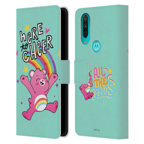 Care Bears Graphics Cheer Leather Book Wallet Case Cover For OPPO A54 5G