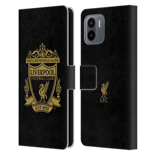 Liverpool Football Club Crest 1 Black 3 Leather Book Wallet Case Cover For Xiaomi Redmi A2