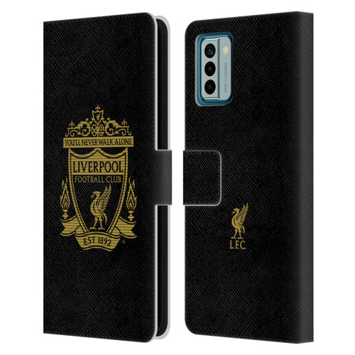Liverpool Football Club Crest 2 Black 2 Leather Book Wallet Case Cover For Nokia G42