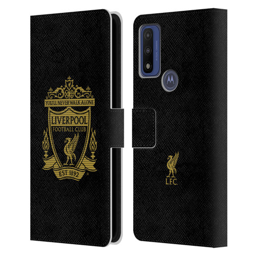 Liverpool Football Club Crest 2 Black 2 Leather Book Wallet Case Cover For Motorola G Pure