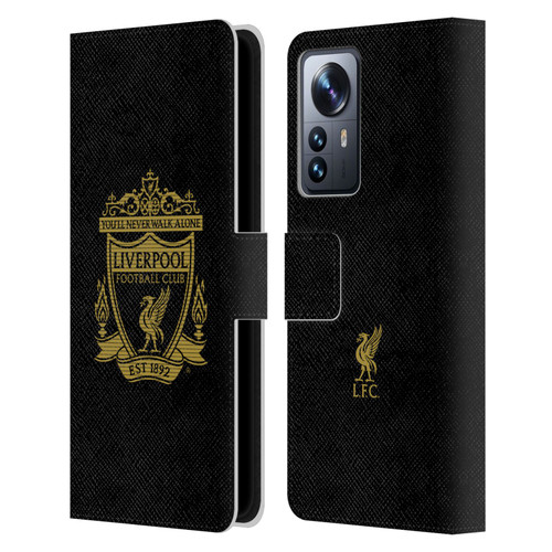 Liverpool Football Club Crest 2 Black 2 Leather Book Wallet Case Cover For Xiaomi 12 Pro