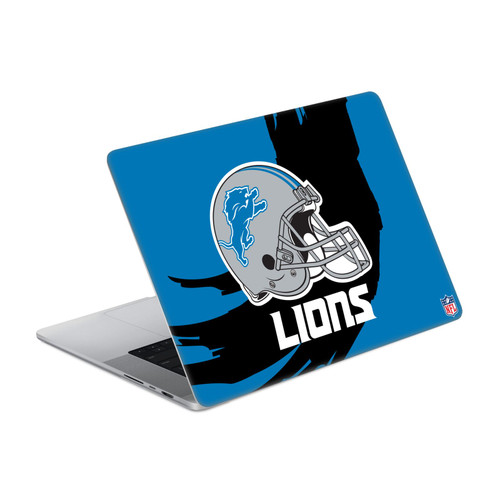 NFL Detroit Lions Sweep Stroke Vinyl Sticker Skin Decal Cover for Apple MacBook Pro 16" A2485 / A3428 / A3429