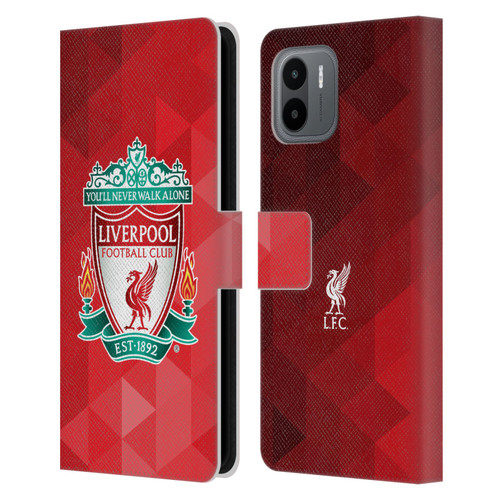 Liverpool Football Club Crest 1 Red Geometric 1 Leather Book Wallet Case Cover For Xiaomi Redmi A2