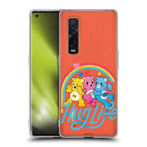 Care Bears Graphics Group Hug Life Soft Gel Case for OPPO Find X2 Pro 5G