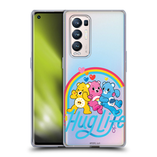Care Bears Graphics Group Hug Life Soft Gel Case for OPPO Find X3 Neo / Reno5 Pro+ 5G