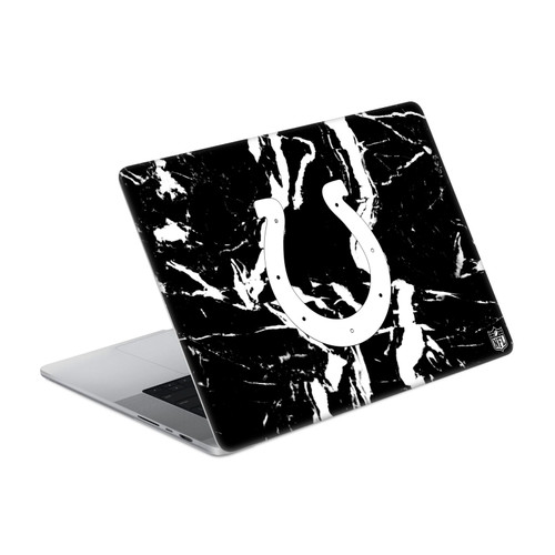 NFL Indianapolis Colts Marble Vinyl Sticker Skin Decal Cover for Apple MacBook Pro 16" A2485 / A3428 / A3429