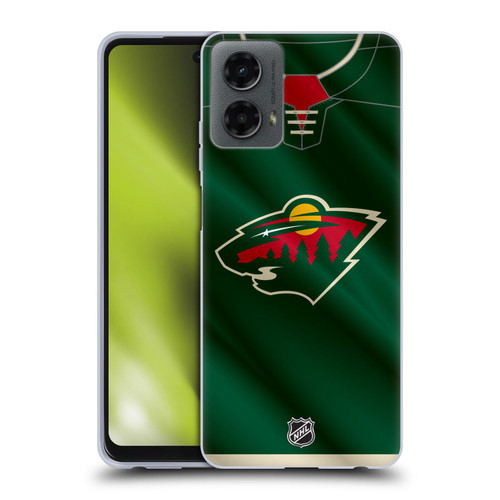 NHL Minnesota Wild Jersey Soft Gel Case for Motorola Moto G (2024)