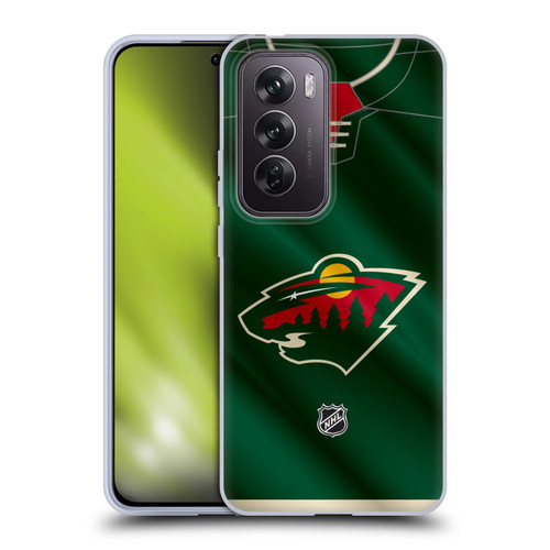 NHL Minnesota Wild Jersey Soft Gel Case for OPPO Reno12 Pro 5G