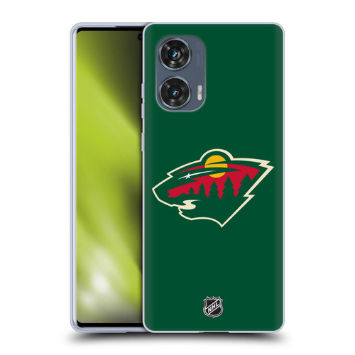 NHL Minnesota Wild Plain Soft Gel Case for Motorola Edge 50 Fusion
