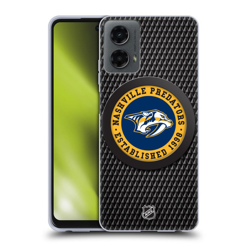 NHL Nashville Predators Puck Texture Soft Gel Case for Motorola Moto G (2024)