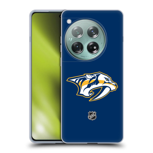 NHL Nashville Predators Plain Soft Gel Case for OnePlus 12