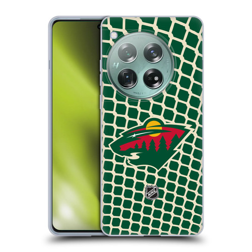 NHL Minnesota Wild Net Pattern Soft Gel Case for OnePlus 12