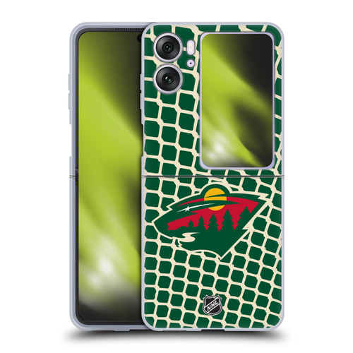 NHL Minnesota Wild Net Pattern Soft Gel Case for OPPO Find N2 Flip