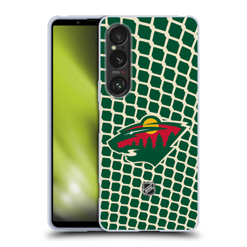 NHL Minnesota Wild Net Pattern Soft Gel Case for Sony Xperia 1 VI 5G