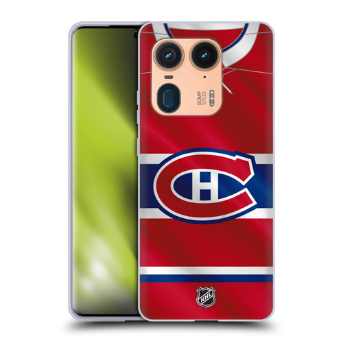 NHL Montreal Canadiens Jersey Soft Gel Case for Motorola Edge 50 Ultra/X50 Ultra