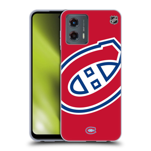 NHL Montreal Canadiens Oversized Soft Gel Case for Motorola Moto G (2023)
