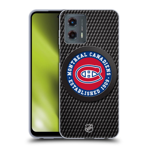 NHL Montreal Canadiens Puck Texture Soft Gel Case for Motorola Moto G (2023)