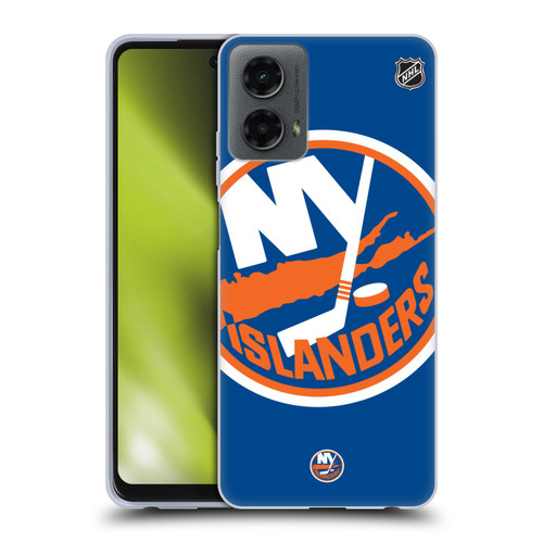 NHL New York Islanders Oversized Soft Gel Case for Motorola Moto G (2024)
