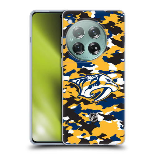 NHL Nashville Predators Camouflage Soft Gel Case for OnePlus 12