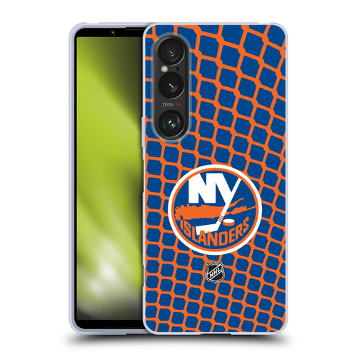 NHL New York Islanders Net Pattern Soft Gel Case for Sony Xperia 1 VI 5G
