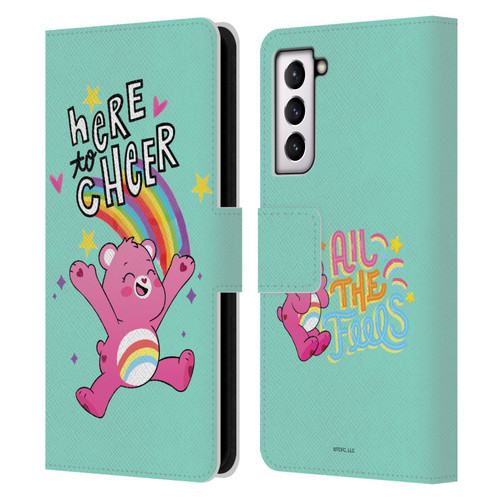 Care Bears Graphics Cheer Leather Book Wallet Case Cover For Samsung Galaxy S21 5G