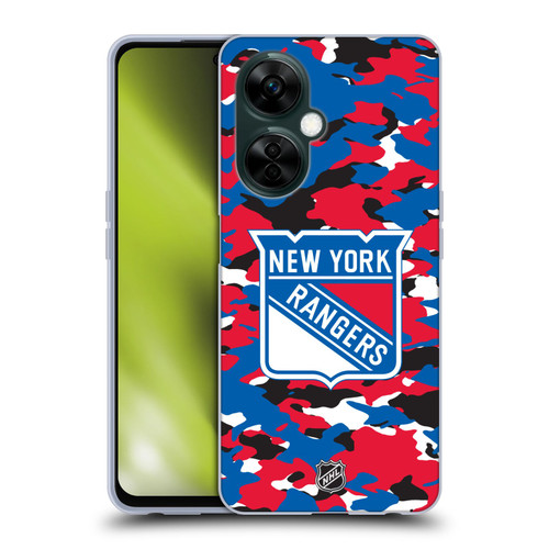 NHL New York Rangers Camouflage Soft Gel Case for OnePlus Nord N30