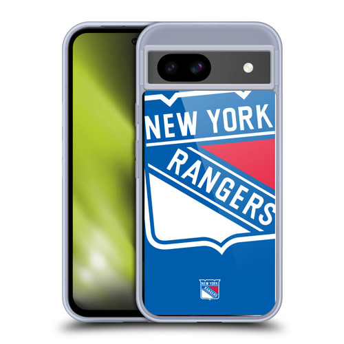 NHL New York Rangers Oversized Soft Gel Case for Google Pixel 8a