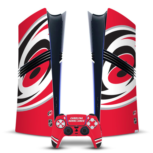 NHL Carolina Hurricanes Oversized Vinyl Sticker Skin Decal Cover for Sony PS5 Pro Digital Edition Bundle
