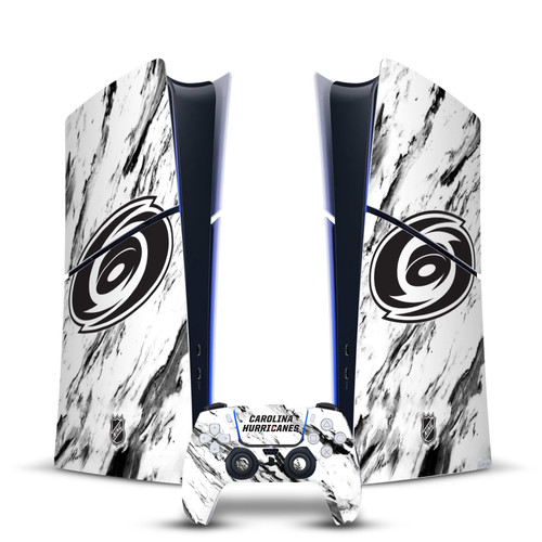 NHL Carolina Hurricanes Marble Vinyl Sticker Skin Decal Cover for Sony PS5 Slim Digital Edition Bundle
