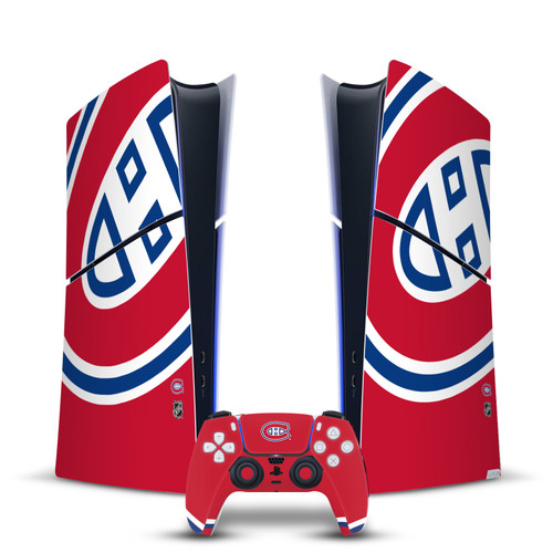 NHL Montreal Canadiens Oversized Vinyl Sticker Skin Decal Cover for Sony PS5 Slim Digital Edition Bundle