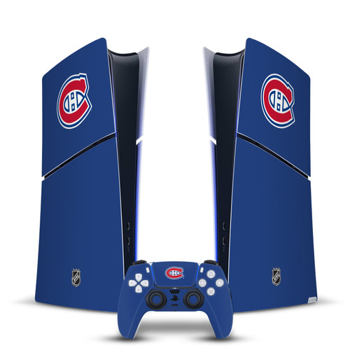 NHL Montreal Canadiens Plain Vinyl Sticker Skin Decal Cover for Sony PS5 Slim Digital Edition Bundle
