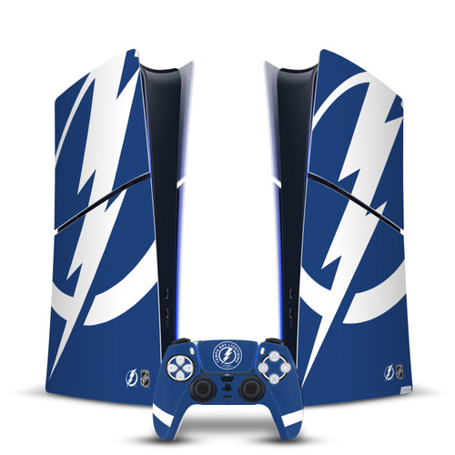 NHL Tampa Bay Lightning Oversized Vinyl Sticker Skin Decal Cover for Sony PS5 Slim Digital Edition Bundle