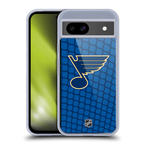 NHL St Louis Blues Net Pattern Soft Gel Case for Google Pixel 8a
