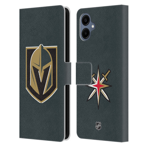 NHL Vegas Golden Knights Plain Leather Book Wallet Case Cover For Samsung Galaxy A06 4G