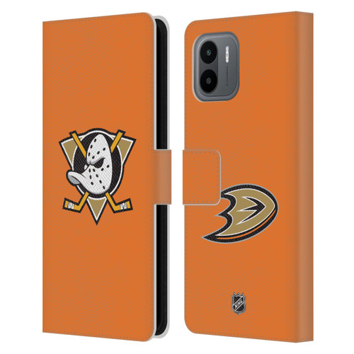 NHL Anaheim Ducks Plain Leather Book Wallet Case Cover For Xiaomi Redmi A2 NHL Anaheim Ducks Plain Leather Book Wallet Case Cover For Xiaomi Redmi A2
