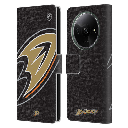 NHL Anaheim Ducks Oversized Leather Book Wallet Case Cover For Xiaomi Redmi A3