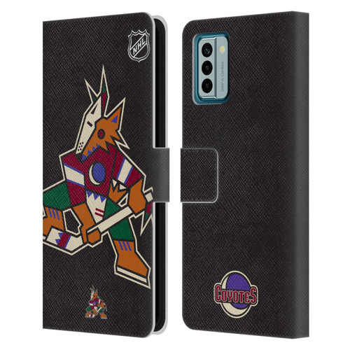 NHL Arizona Coyotes Oversized Leather Book Wallet Case Cover For Nokia G42
