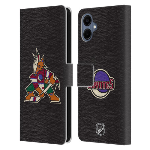 NHL Arizona Coyotes Plain Leather Book Wallet Case Cover For Samsung Galaxy A06 4G
