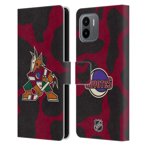 NHL Arizona Coyotes Cow Pattern Leather Book Wallet Case Cover For Xiaomi Redmi A2