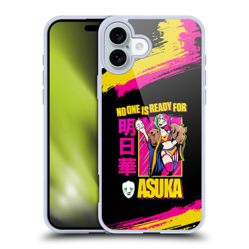 WWE Asuka No One Is Ready Soft Gel Case for Apple iPhone 16 Plus