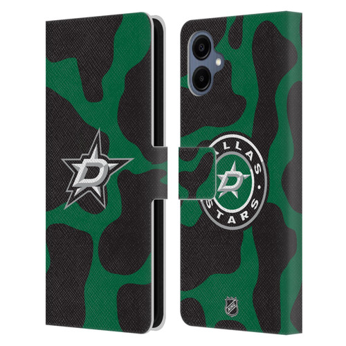 NHL Dallas Stars Cow Pattern Leather Book Wallet Case Cover For Samsung Galaxy A06 4G / 5G