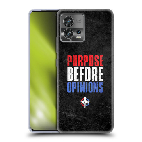 WWE Austin Theory Purpose Before Opinions Soft Gel Case for Motorola Moto Edge 30 Fusion